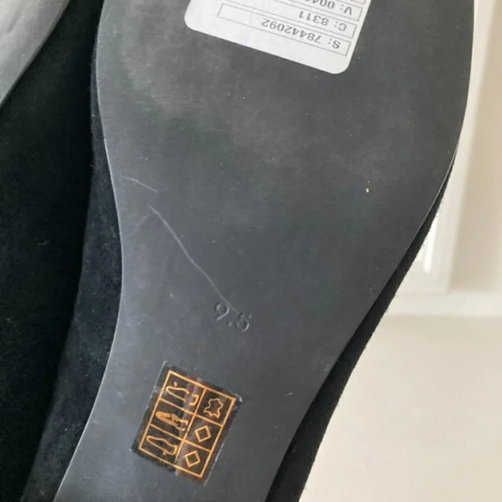NWOB Jeffery Campbell Free People Mia Black Suede Mary Jane Heels